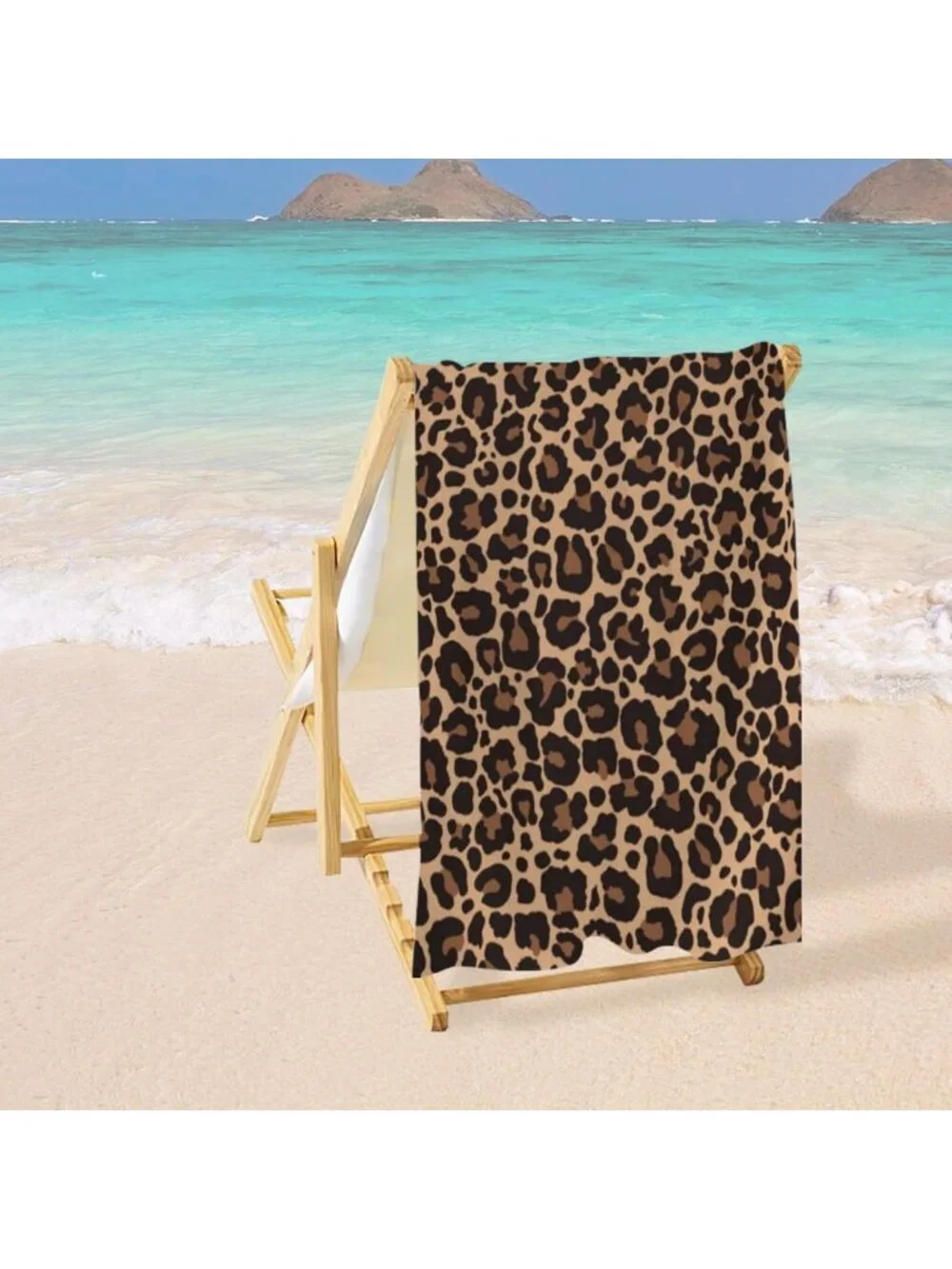 Leopard Print Quick-Dry Beach Towel | Lightweight Absorbent Pool & Travel Towel